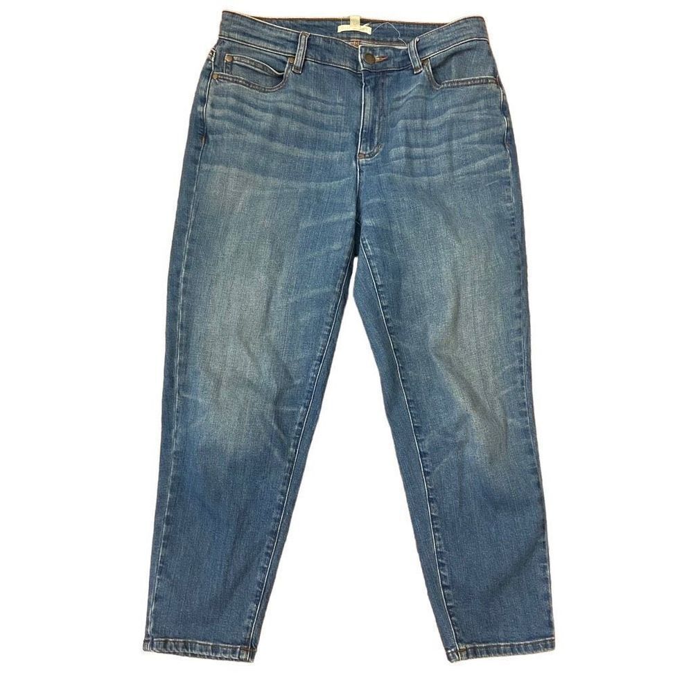 Eileen Fisher Light Wash Cropped Jeans Size 8 Petite